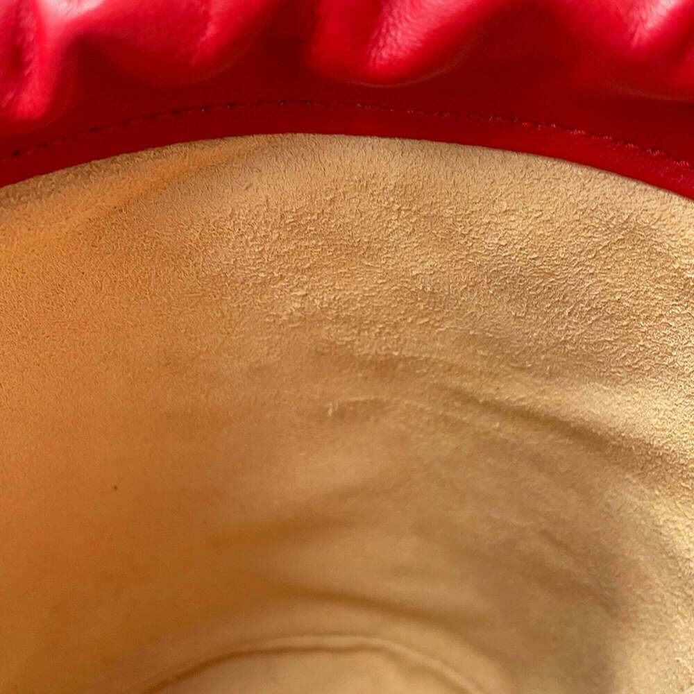 GUCCI Red GG Marmont Shoulder Bag - Picture 6 of 16
